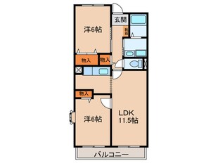 ブランド－ル板原の物件間取画像